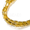 Electroplate Transparent Glass Beads Strands Pearl Luster Plated EGLA-H106-01A-PL03-3