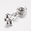 Alloy Rhinestone European Dangle Charms PALLOY-F199-44-3