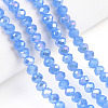 Electroplate Glass Beads Strands EGLA-A034-J6mm-B08-4
