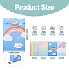 12Pcs 4 Styles Rainbow Print Kraft Paper Gift Bags AJEW-TA0003-38-3