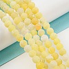 Natural Crackle Agate Beads Strands G-G055-6mm-6-4