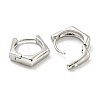 Brass Hoop Earrings EJEW-L211-010S-P-2