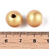 Spray Painted Round Natural Schima Wood Beads WOOD-A018-12mm-01-3