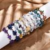 Adjustable Natural Gemstone Braided Bead Bracelets for Women BJEW-U035-02-2