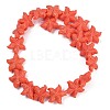 Synthetic Coral Dyed Carved Beads Strands CORA-K009-06C-02-4
