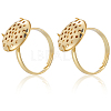 Brass Adjustable Ring Findings KK-BBC0018-54C-6