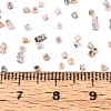Spray Painted Picasso Cylinder Glass Seed Beads GLAA-T028-12A-05-4