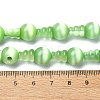 Cat Eye 3-Hole Guru Bead Strands G-K149-52C-2