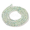 Electroplate Transparent Glass Beads Strands X1-GLAA-H021-01B-FR07-4