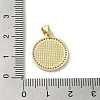 Brass Micro Pave Clear Cubic Zirconia Pendants KK-I708-03C-G-3