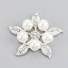 Alloy Rhinestone Flat Back Cabochons RB-S048-18S-2