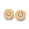Ion Plating(IP) 304 Stainless Steel Charms STAS-I120-10Q-G-2