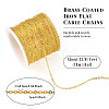 Brass Coated Iron Flat Cable Chains CH-TAC0007-02G-4
