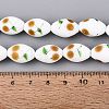 Frosted Handmade Lampwork Beads Strands LAMP-N037-03E-4