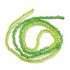 Transparent Gradient Color Glass Beads Strands GLAA-H021-01A-40-4