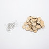 Tree Shape Unfinished Wood Cutouts Ornaments WOOD-WH0115-50-1