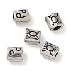 Oval with Constellation 304 Stainless Steel Beads STAS-E215-05AS-04-1
