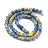 Handmade Lampwork Chevron Beads Strands LAMP-K041-01A-04-3