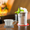 4Pcs 4 Colors Retro Acrylic Cup Mats AJEW-DR0001-14-6