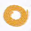 Opaque Solid Color Glass Beads Strands GLAA-T009-001D-2