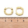 Brass Micro Pave Cubic Zirconia Huggie Hoop Earrings LS-EJEW-K083-34G-B-4