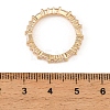 Brass Micro Pave Cubic Zirconia Finger Rings CU-CBA8D1E-01G-3