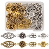 48Pcs 8 Style Tibetan Style Alloy  Connector Charms FIND-FS0001-69-1