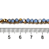 Electroplate Glass Beads Strands X-EGLA-P061-01A-08-4