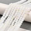 Opaque Solid Color Imitation Jade Glass Beads Strands EGLA-A039-P4mm-L15-4