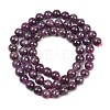 Natural Gemstone Ruby Round Beads Strands G-O017-6mm-06-5
