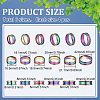 24Pcs 6 Styles 201 Stainless Steel Grooved Finger Ring Settings STAS-ME0003-12MC-2