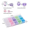 800Pcs 3 Style 5 Colors Transparent Acrylic Beads TACR-YW0001-45-3