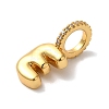 Brass Micro Pave Cubic Zirconia Pendants KK-K345-13E-G-2