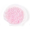 Transparent Spray Painted Glass Beads X1-EGLA-N018-4mm-11-1
