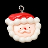 Christmas Opaque Resin Pendants CRES-D016-01D-2