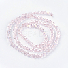 Electroplate Glass Beads Strands X-EGLA-Q118-6mm-B12-2