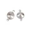 304 Stainless Steel Connector Charms STAS-B108-02P-01-3