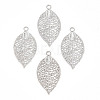 Rack Plating Brass Filigree Pendants KKC-T001-42P-3