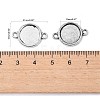 Tibetan Style Alloy Cabochon Connector Settings X-TIBE-M022-10AS-3