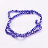 Electroplate Glass Beads Strands EGLA-D021-67-2