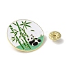 Panda with Bamboo Enamel Pins JEWB-A016-02A-03-3