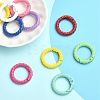 10Pcs Spray Painted Alloy Spring Gate Rings FIND-YW0001-56-6