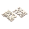 Natural Wood Cabochons WOOD-NB0001-58-2