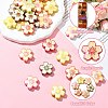 30Pcs Opaque Acrylic Beads MACR-CJ0002-19-3