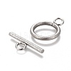 304 Stainless Steel Toggle Clasps X-STAS-P248-03P-2
