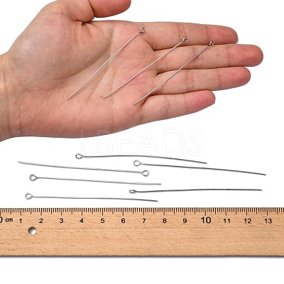Tarnish Resistant 304 Stainless Steel Eye Pin X-STAS-R045-65mm-1