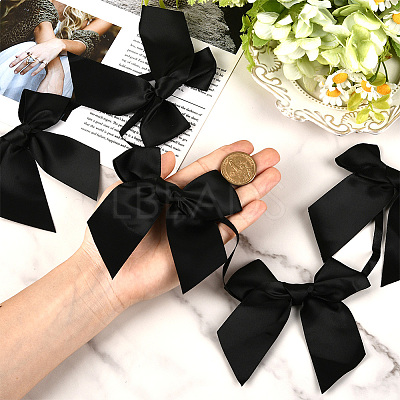 2Pcs Cloth Bowknot Hanging Banner for Christmas Tree Decoration AJEW-SP0002-82A-1