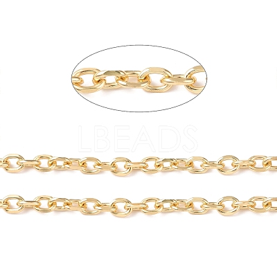 Oval Oxidation Aluminum Cable Chains CHA-K003-05G-1