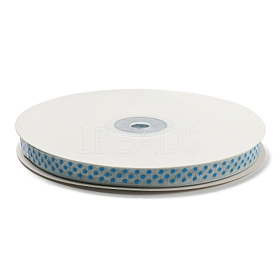 100 Yards Polka Dot Print Nylon Ribbons OCOR-G014-01A-1