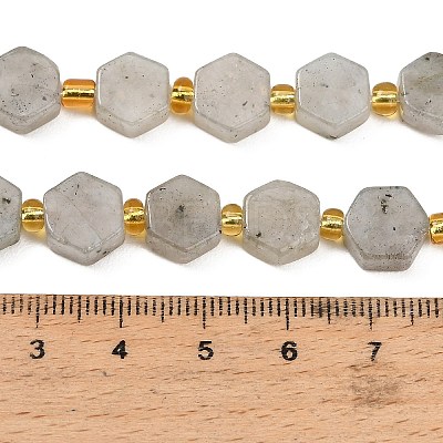 Natural White Labradorite Beads Strands G-F833-B10-01-1